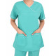 Medlooks Scrub Suit set piping design for Women/Female with Matching Scrub Cap