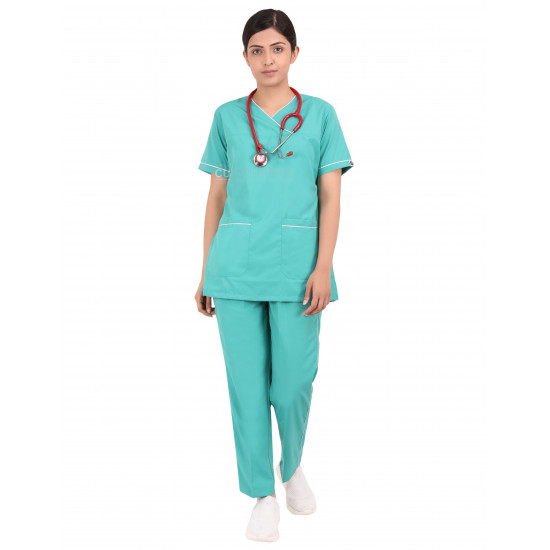 Medlooks Scrub Suit set with piping for Women/Female