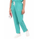 Medlooks Scrub Suit set piping design for Women/Female with Matching Scrub Cap