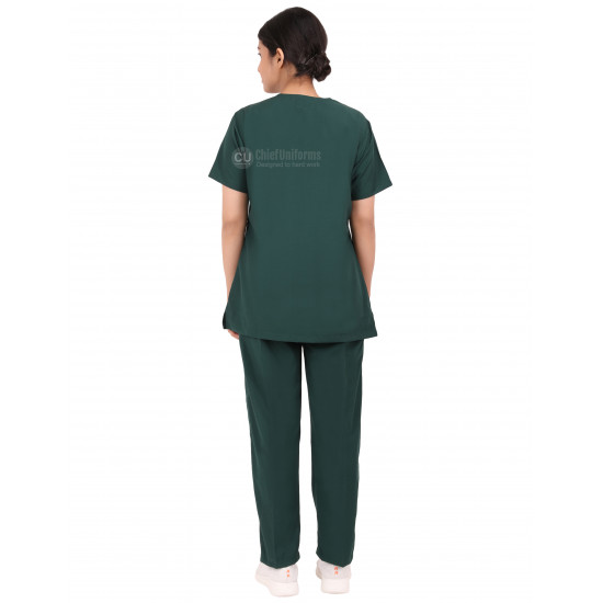 Medlooks Scrub Suit set for Women/Female with Matching Scrub Cap