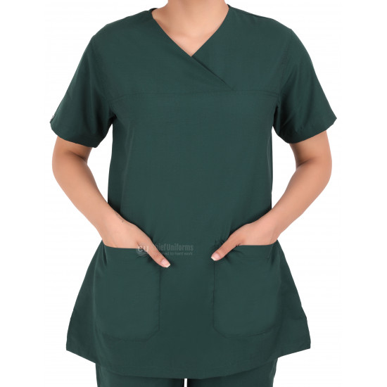 Medlooks Scrub Suit set for Women/Female with Matching Scrub Cap