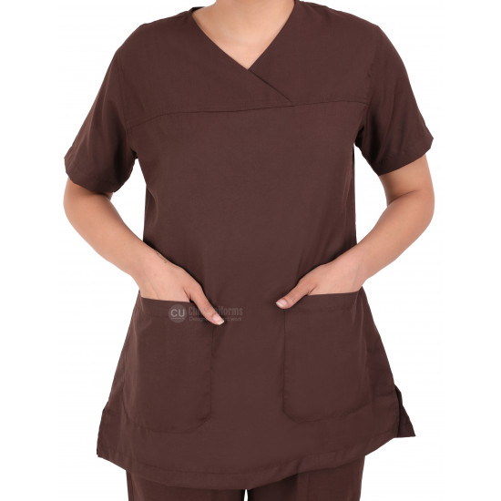 Medlooks Scrub Suit set for Women/Female with Matching Scrub Cap