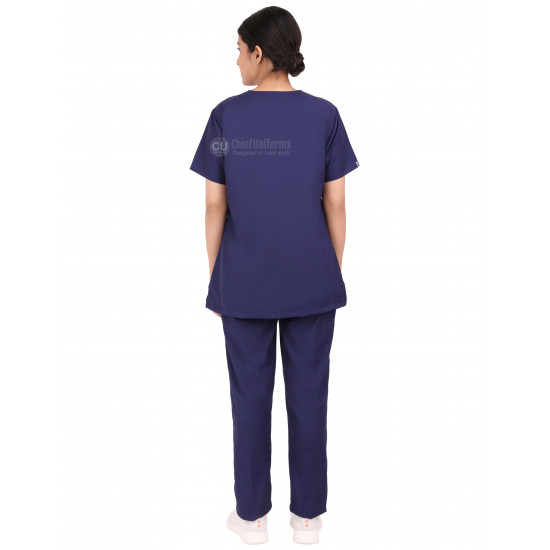 Medlooks Scrub Suit set for Women/Female with Matching Scrub Cap