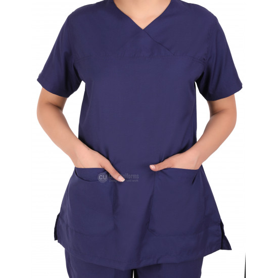 Medlooks Scrub Suit set for Women/Female with Matching Scrub Cap