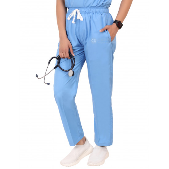 Medlooks Scrub Suit set for Women/Female with Matching Scrub Cap