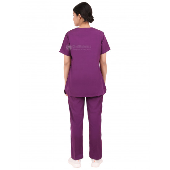 Medlooks Scrub Suit set for Women/Female with Matching Scrub Cap