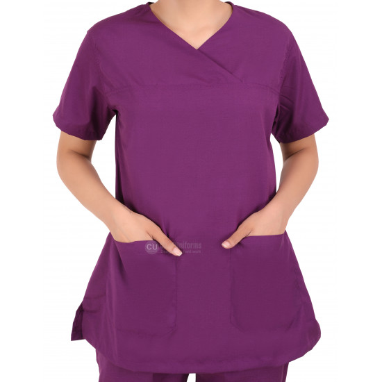 Medlooks Scrub Suit set for Women/Female with Matching Scrub Cap