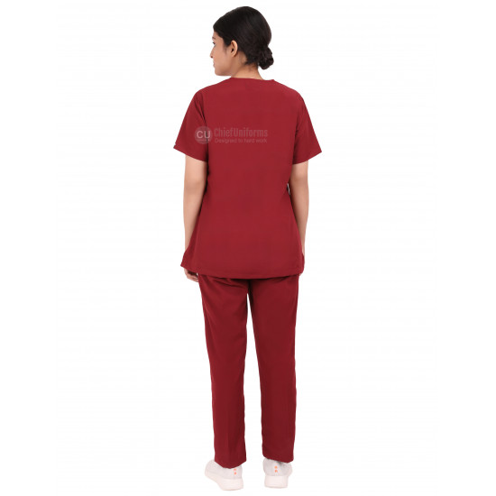 Medlooks Scrub Suit set for Women/Female with Matching Scrub Cap