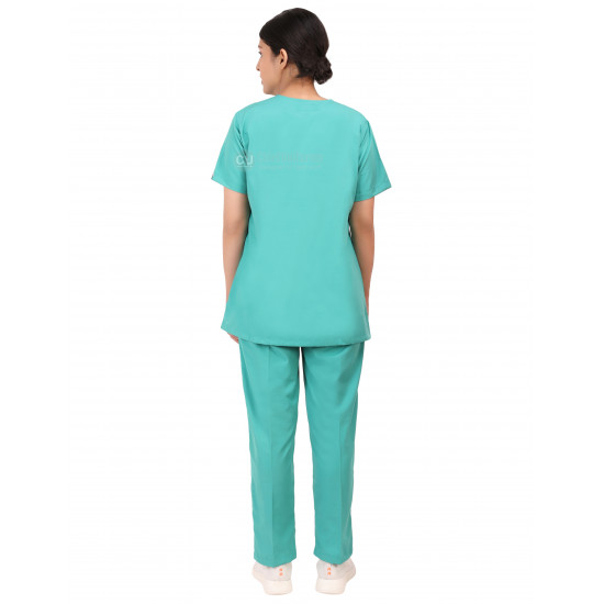 Medlooks Scrub Suit set for Women/Female with Matching Scrub Cap