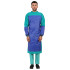 Medlooks Cotton Reusable Surgeon Gown with Impervious Material and with Set of Face Mask and Cap | Green