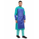 Medlooks Cotton Reusable Surgeon Gown with Impervious Material and with Set of Face Mask and Cap | Green
