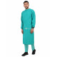 Medlooks Cotton Reusable Ortho Surgeon Gown with Set of Face Mask and Cap | Green