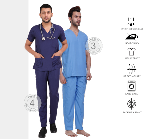 male scrub suit
